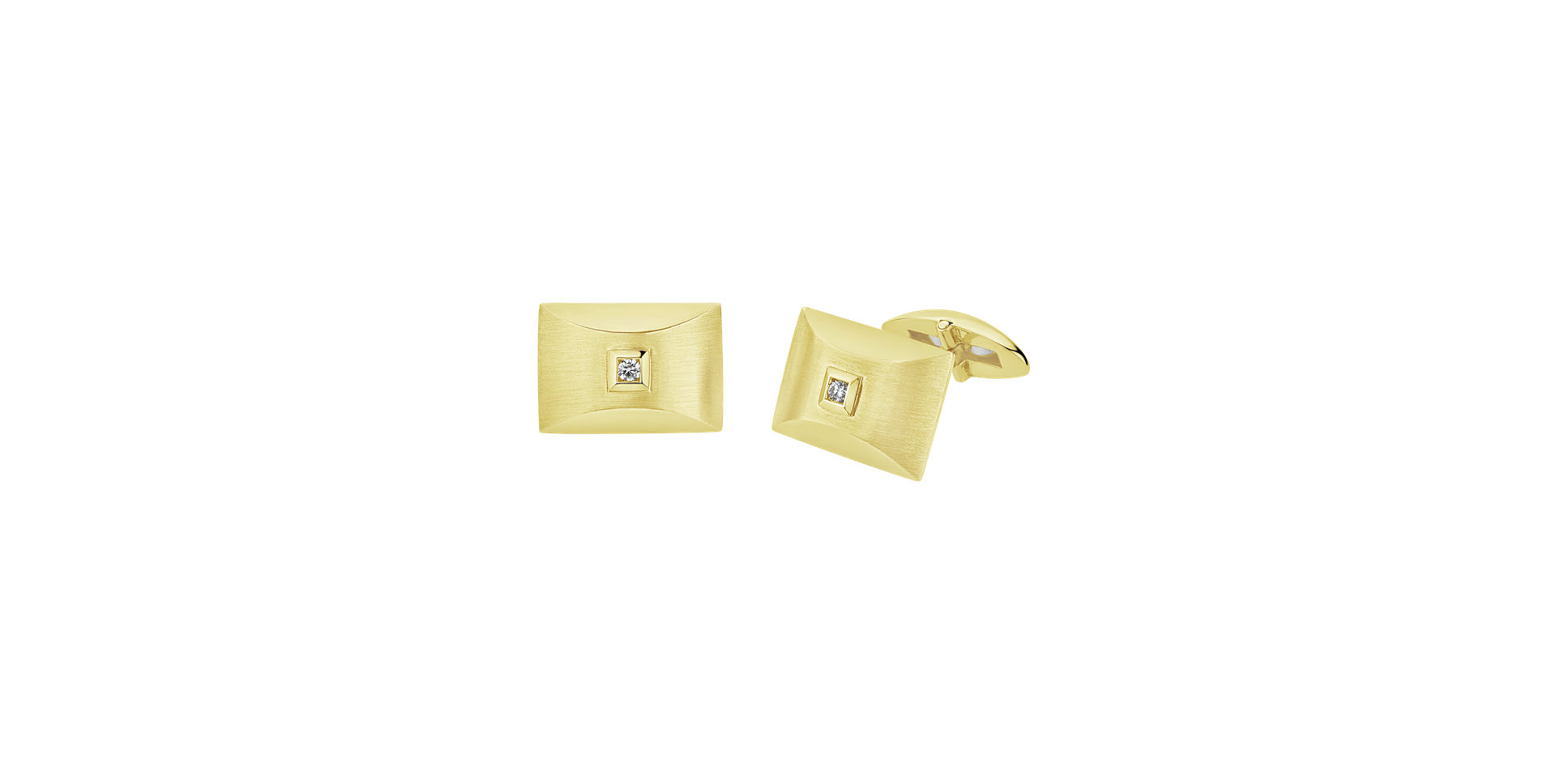 Diamond Cufflinks Golden Gavotte