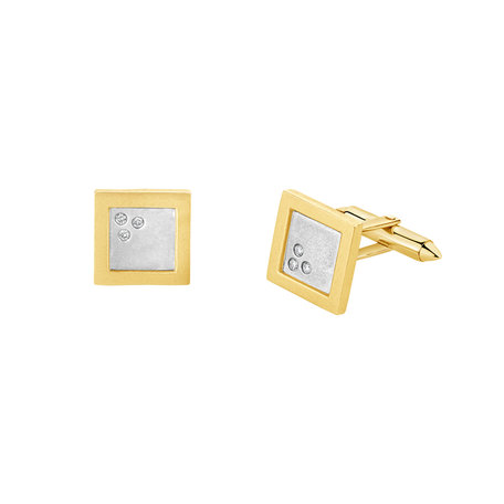 Diamond Cufflinks Whimsical Waltz