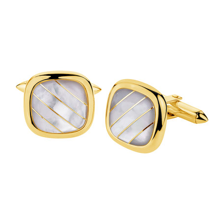 Cufflinks with Mother of Pearl Lunettes D'or