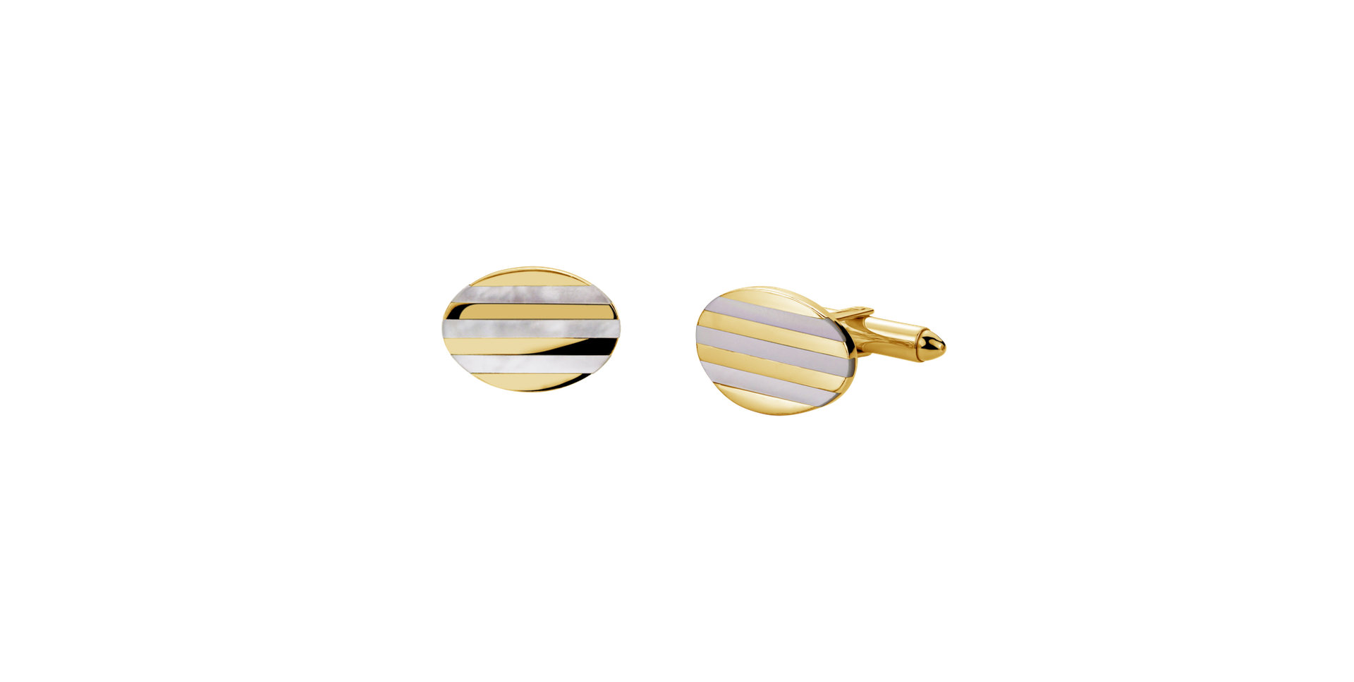 Cufflinks with Mother of Pearl Enchanting Elegance
