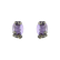 Earrings with Amethyst and brown diamonds Evanthe5