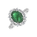Diamond ring with Emerald Forest Princess3