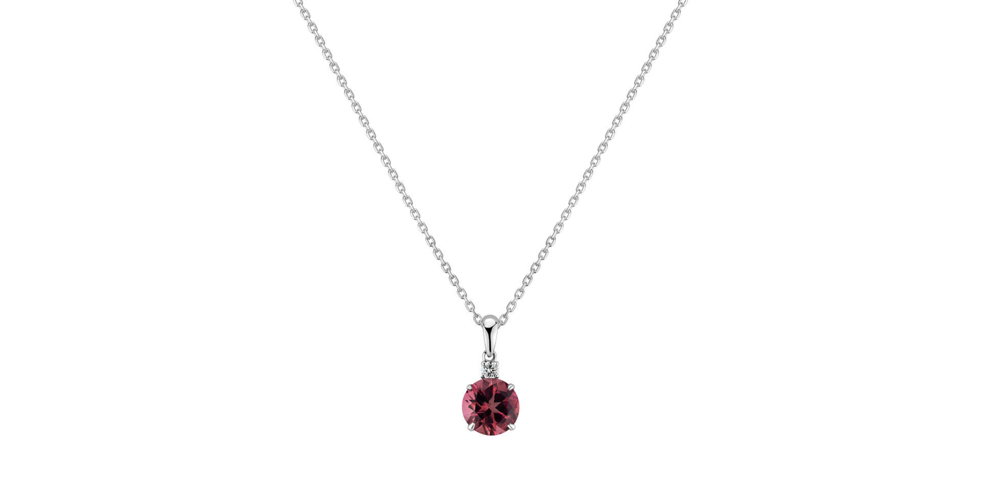Diamond pendant with Turmalinem Robert