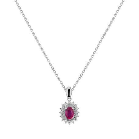 Diamond pendant with Ruby Ajax