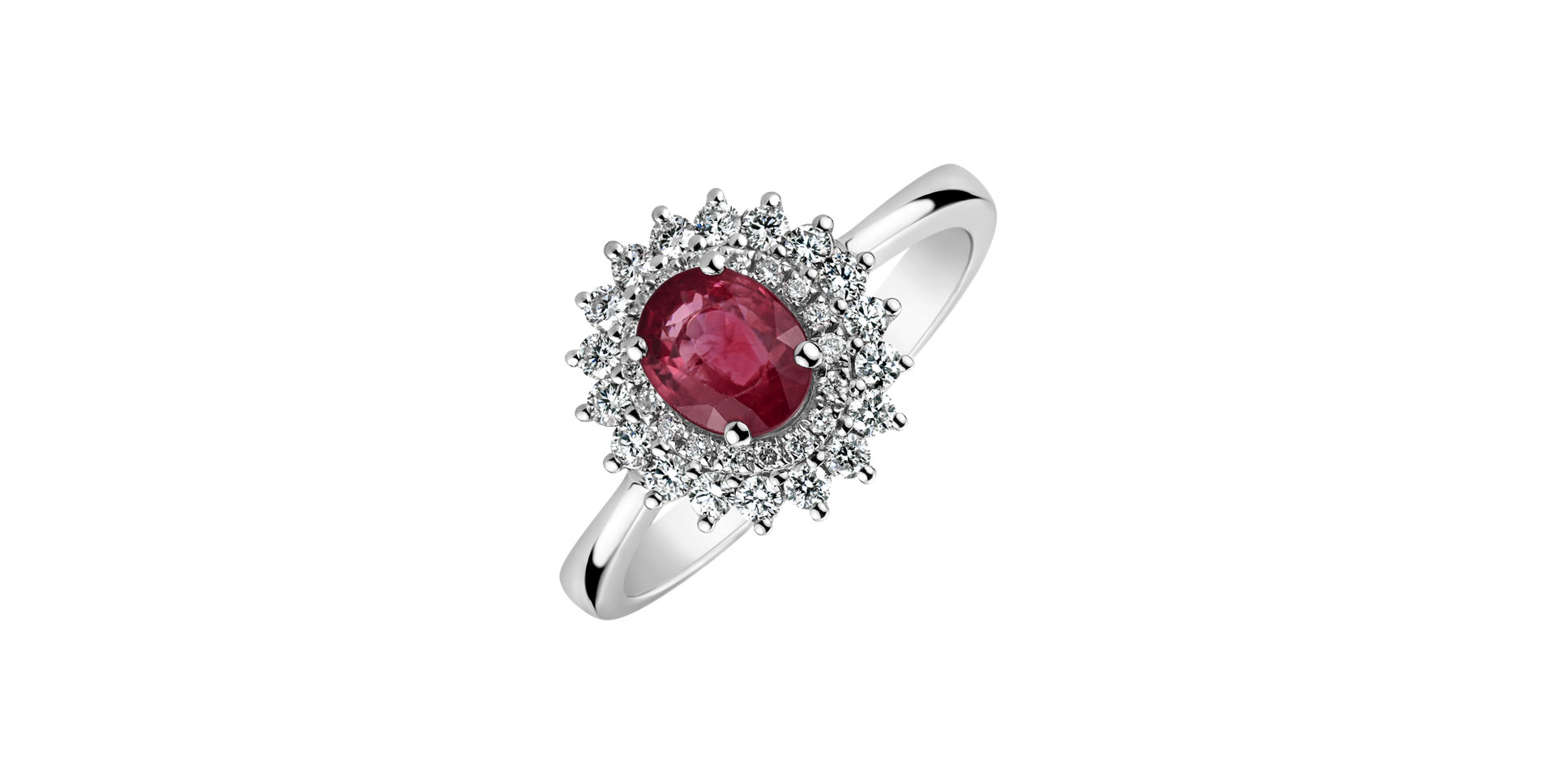 Diamond ring with Ruby Taryn