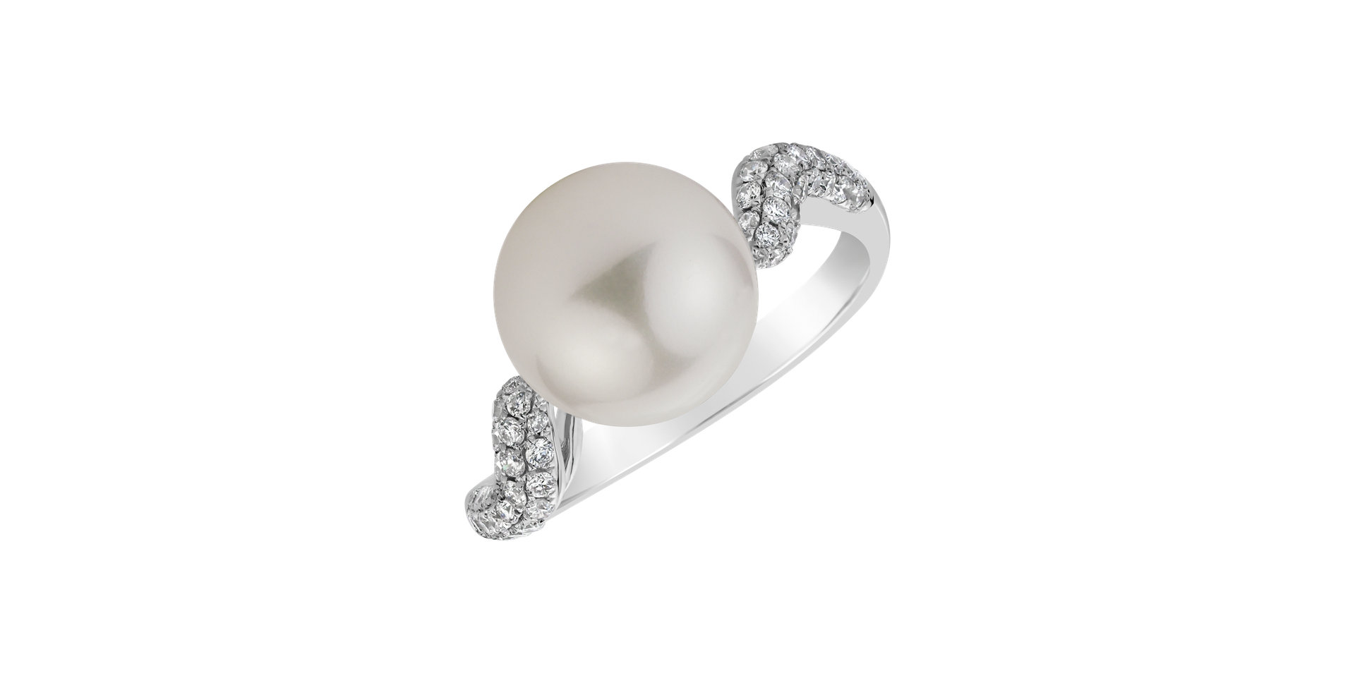 Diamond ring with Pearl Purity of Water