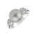 Diamond ring with Pearl Sea Love4
