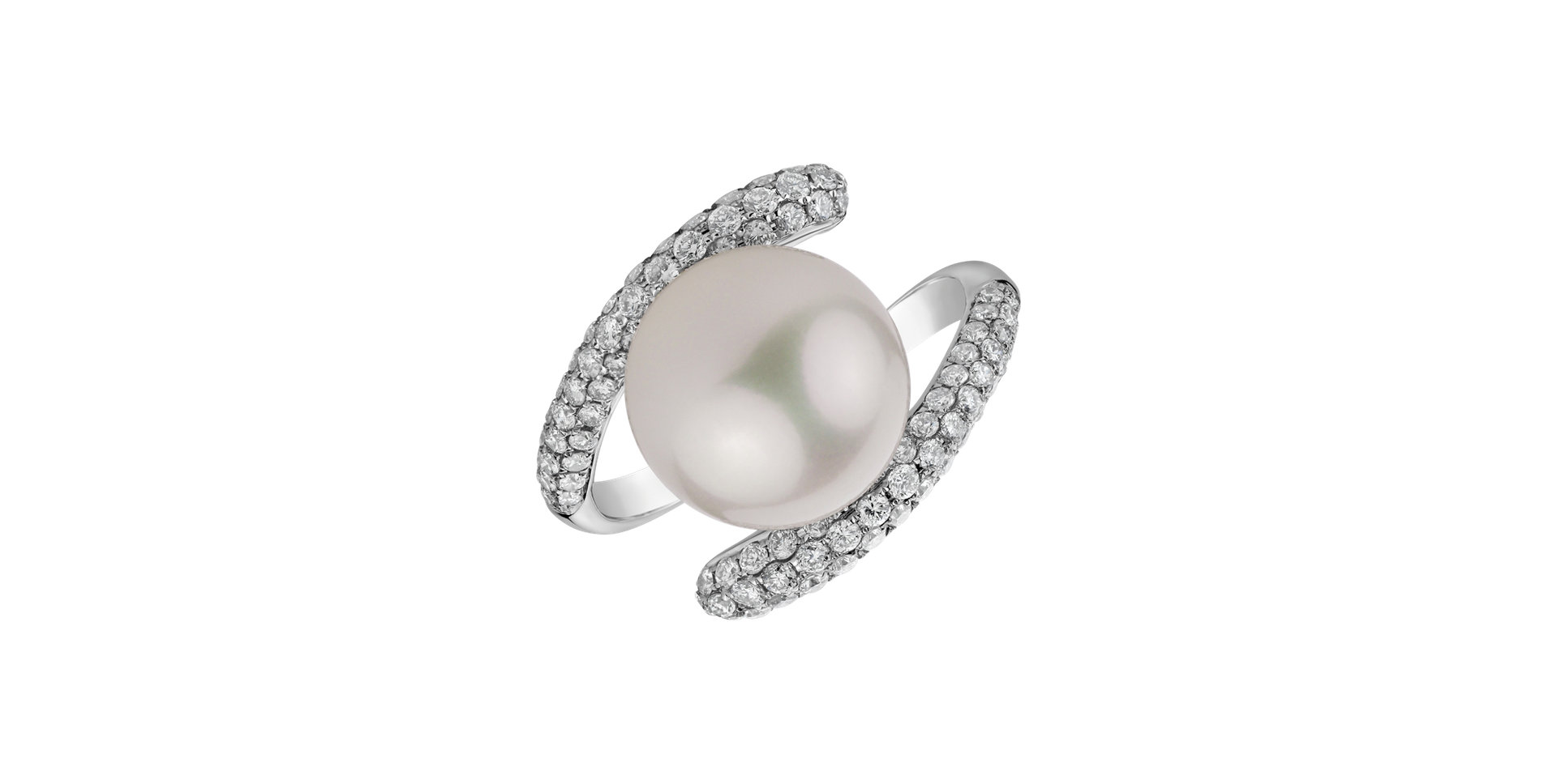 Diamond ring with Pearl Water Temptation