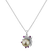 Diamond pendant with Pearl and Sapphire Fairytale Orchid3