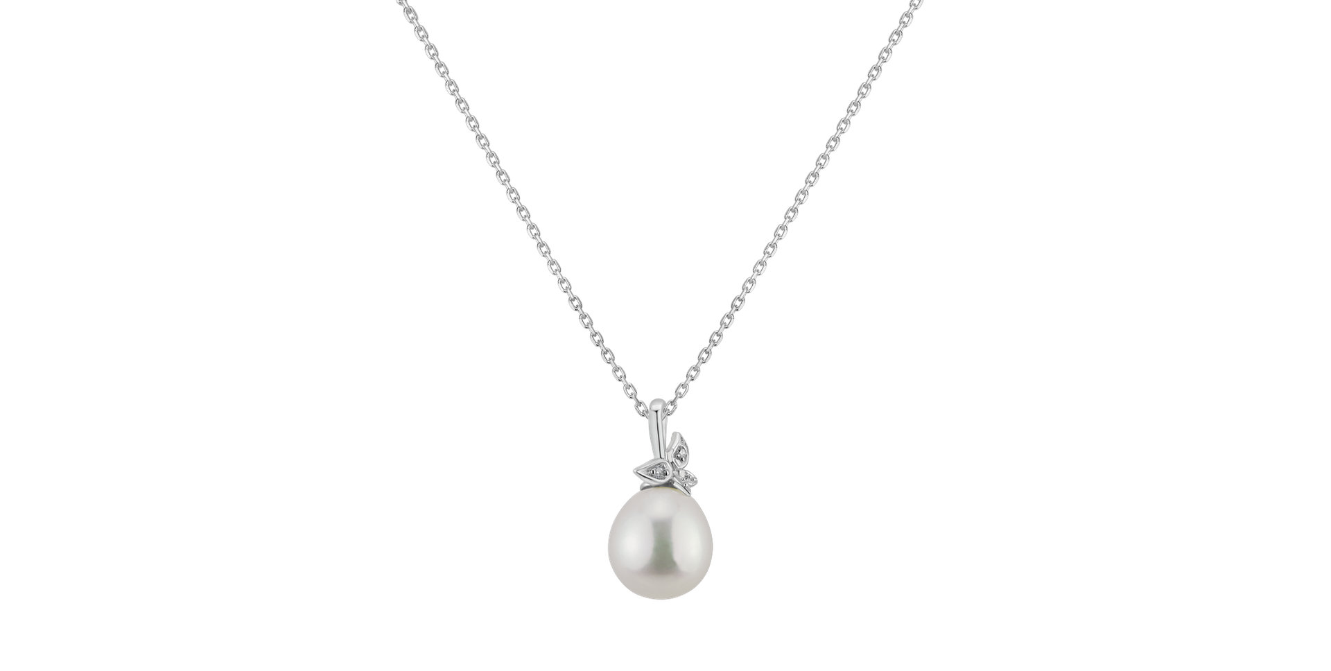 Diamond pendant with Pearl Seregana