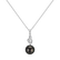 Diamond necklace with Pearl Tahitian Heaven3