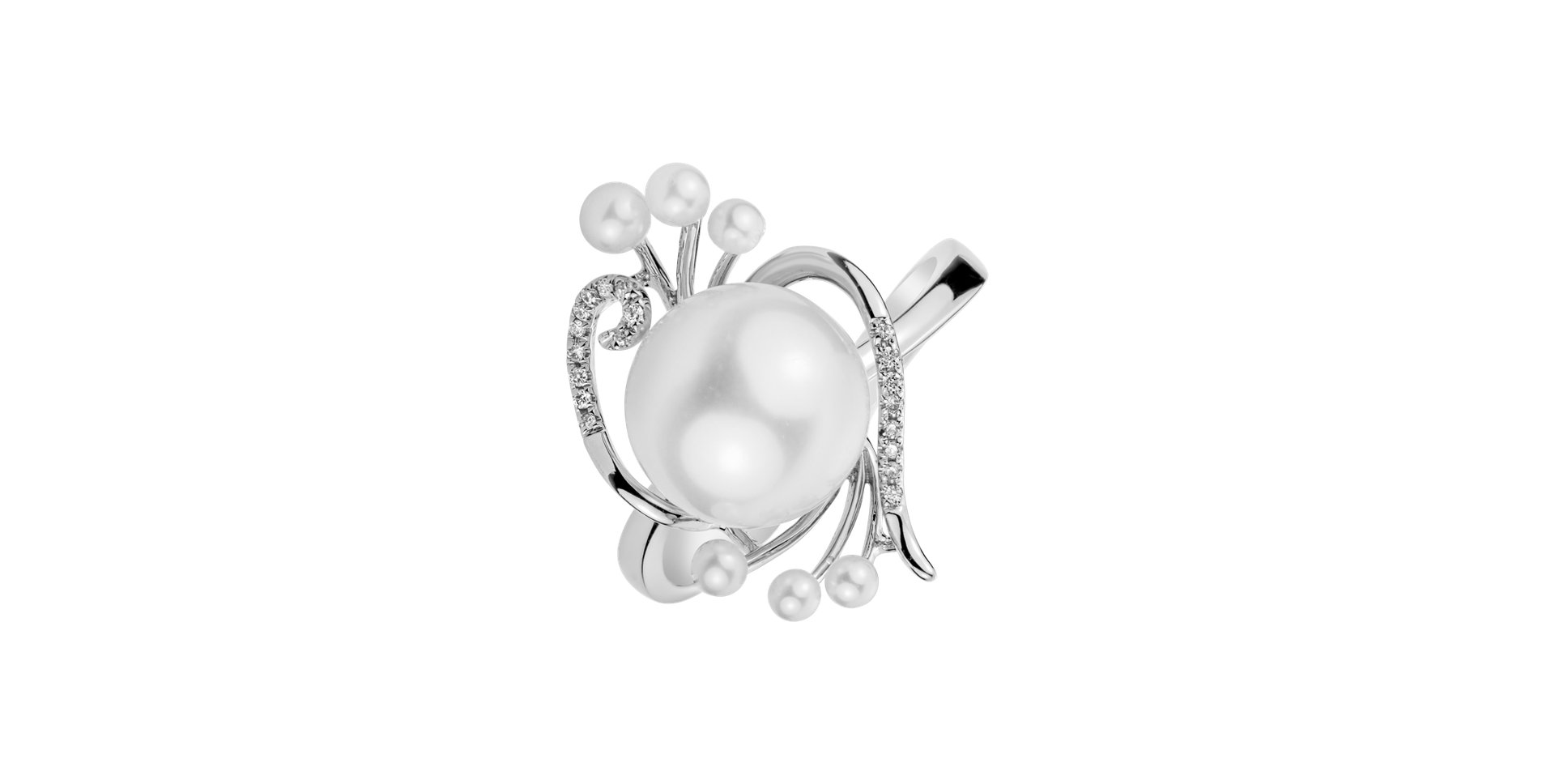 Diamond ring with Pearl Ocean Luxury