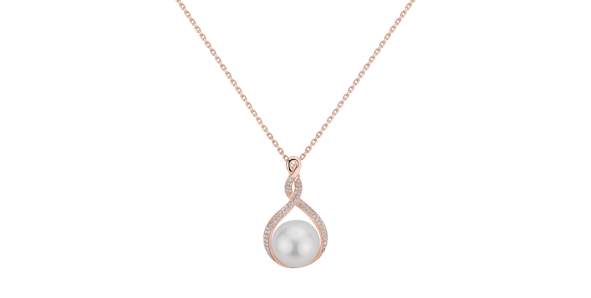 Diamond pendant with Pearl Palasise