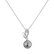 Diamond necklace with Pearl Blue Tear3