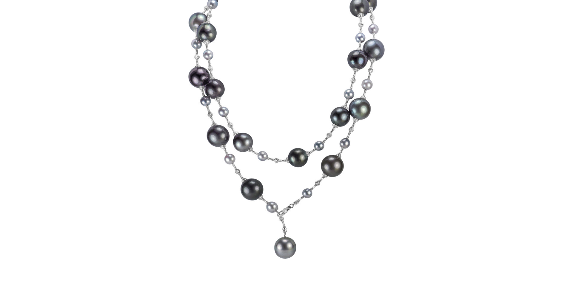 Necklace with Pearl Night Nymph