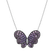Diamond necklace with Sapphire Heavenly Butterfly3