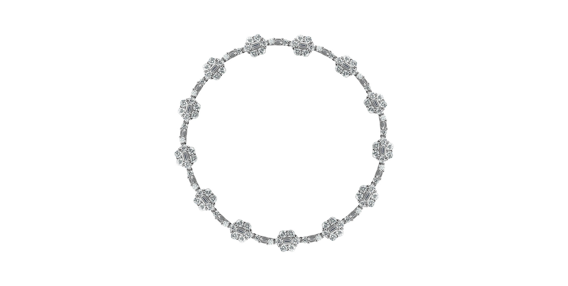 Bracelet with diamonds Flower Meadow