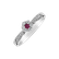 Diamond ring with Ruby Midnight Charm3