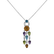 Diamond pendant with gemstones Multicolour Passion3