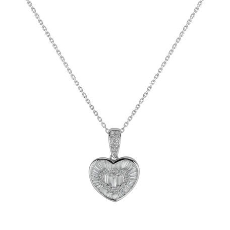 Diamond pendant Collier