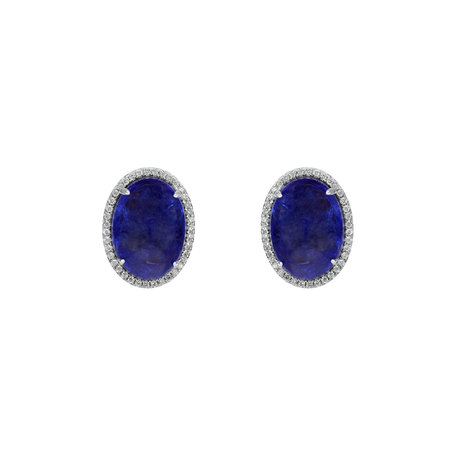 Diamond earrings with Tanzanite Mephisto Miracle