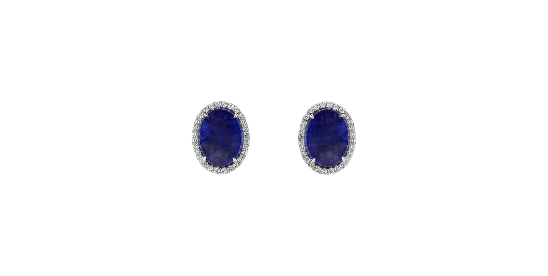 Diamond earrings with Tanzanite Mephisto Treasure