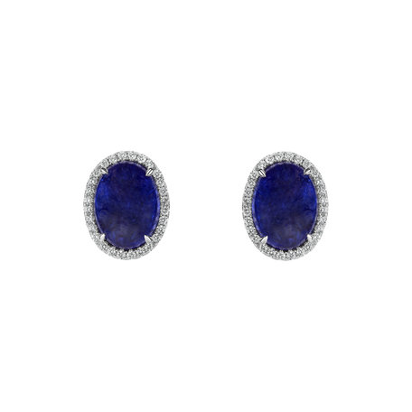 Diamond earrings with Tanzanite Mephisto Treasure