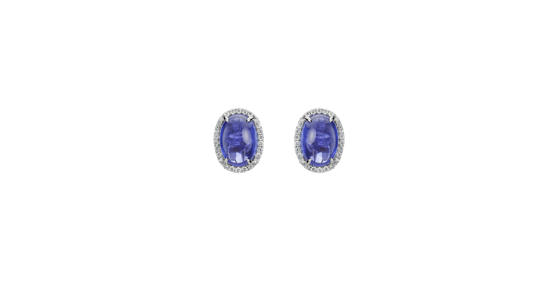 Diamond earrings with Tanzanite Mephisto Secret