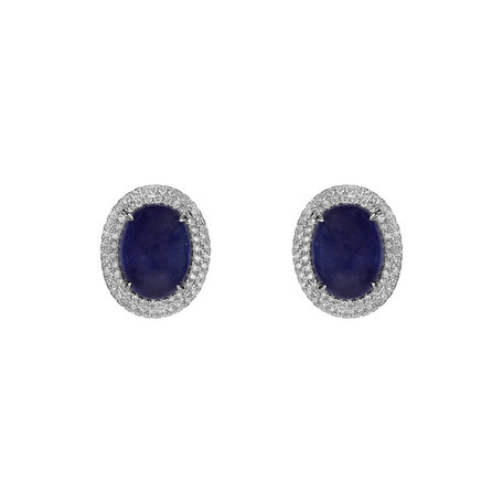 Diamond earrings with Tanzanite Mephisto Passion