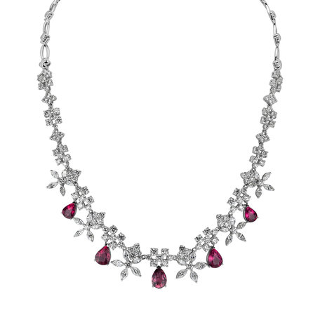 Diamond necklace with Tourmalíne Paradise Queen