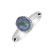Diamond ring with Opal Feu3
