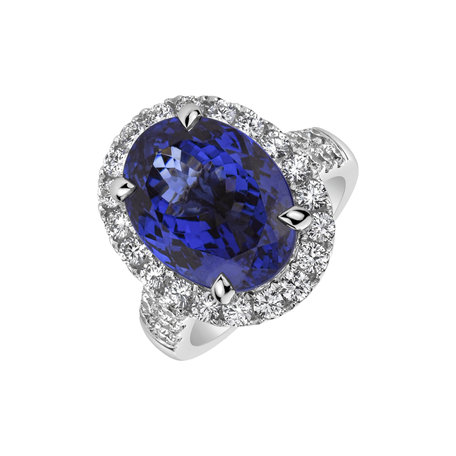 Diamond ring and Tanzanite Renaissance Passion