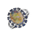 Diamond ring with Opal and Sapphire Makenna4