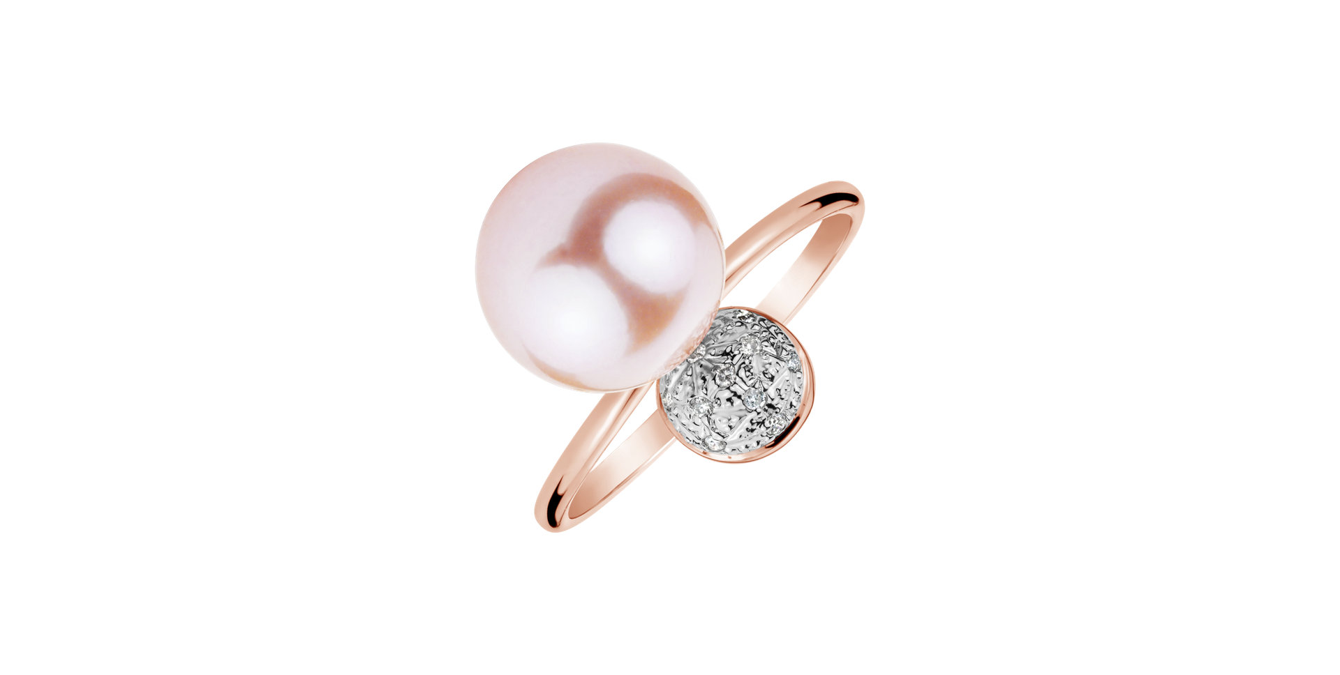 Diamond ring with Pearl Duchess Pleasure