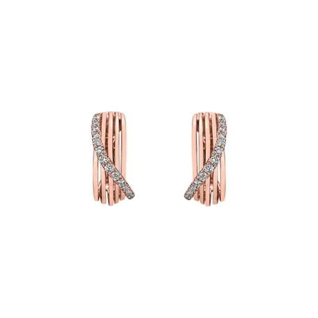 Diamond earrings Fresh Waves