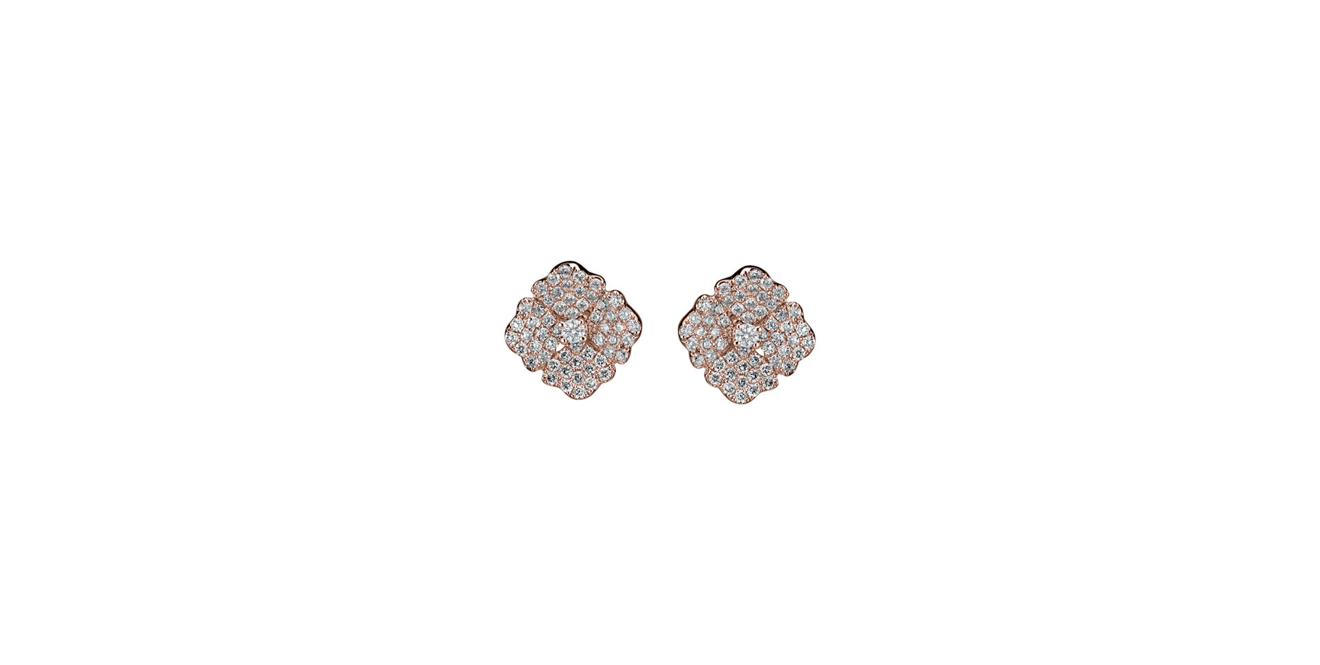 Diamond earrings Moon Flora