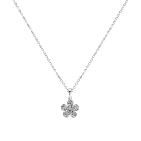 Diamond pendant Flower Message