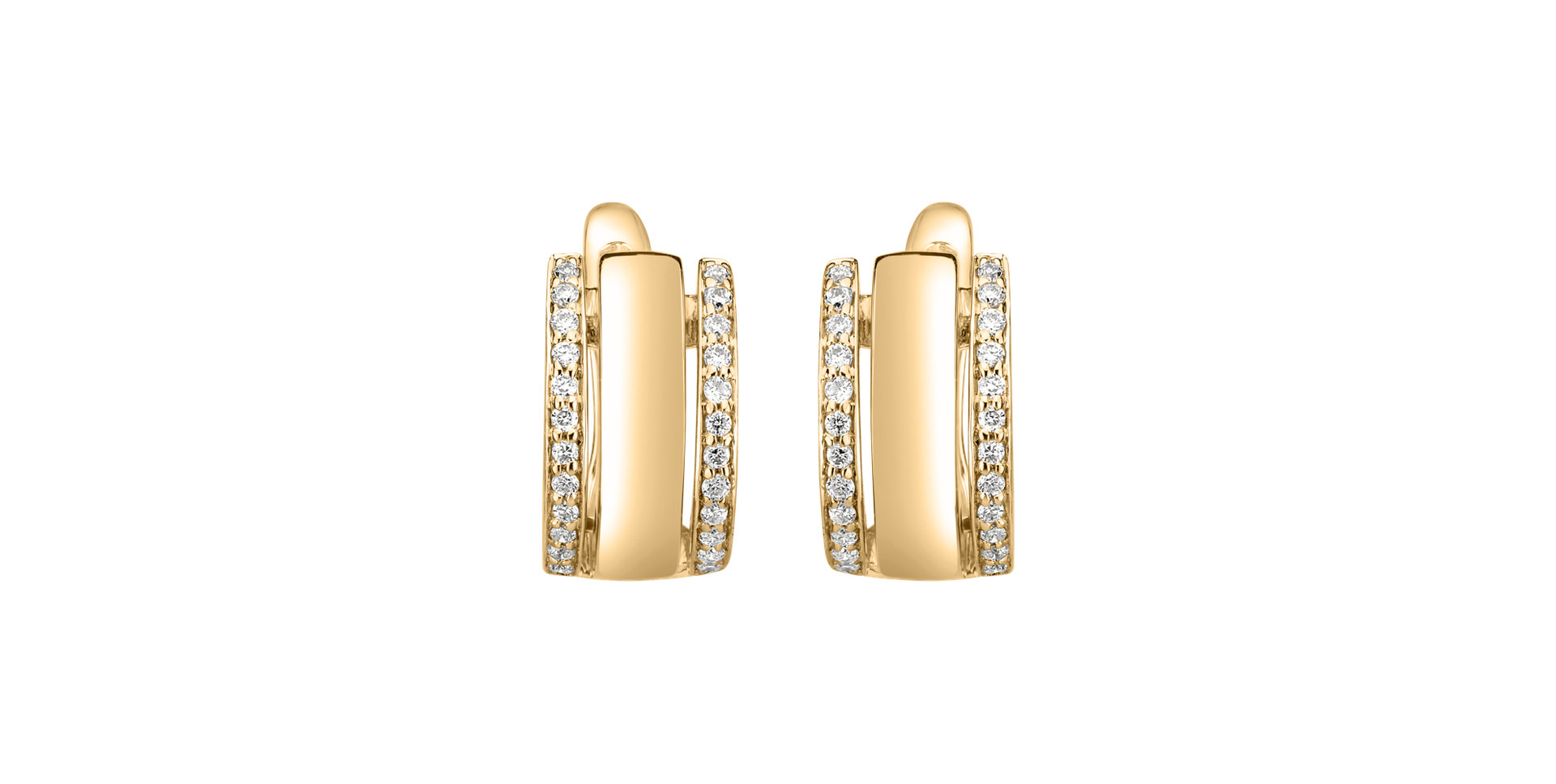 Diamond earrings Amazing Symetry