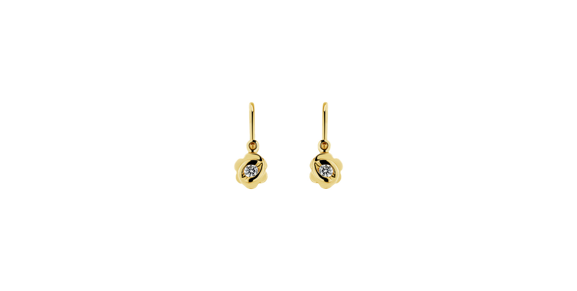 Children's diamond earrings Blummen