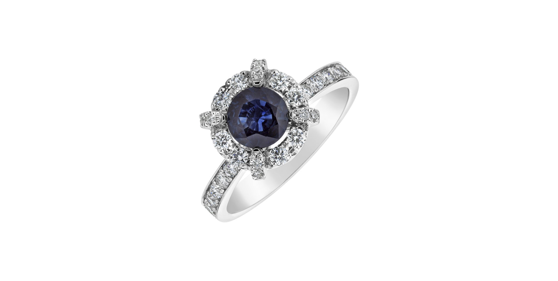Diamond ring with Sapphire Royal Envoy