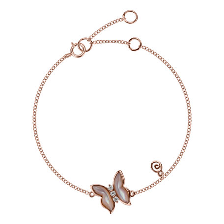 Diamond bracelet with Opal Papillon Secret
