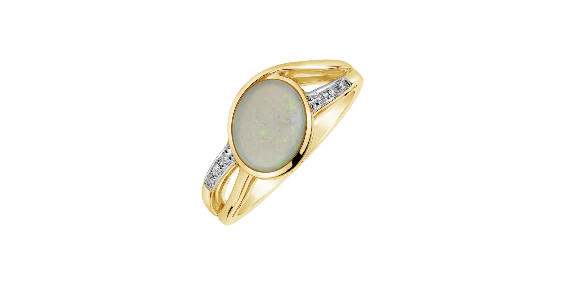 Diamond ring with Opal Exchange Visit