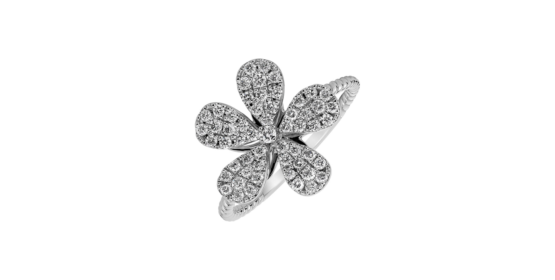 Diamond ring Flower Caress