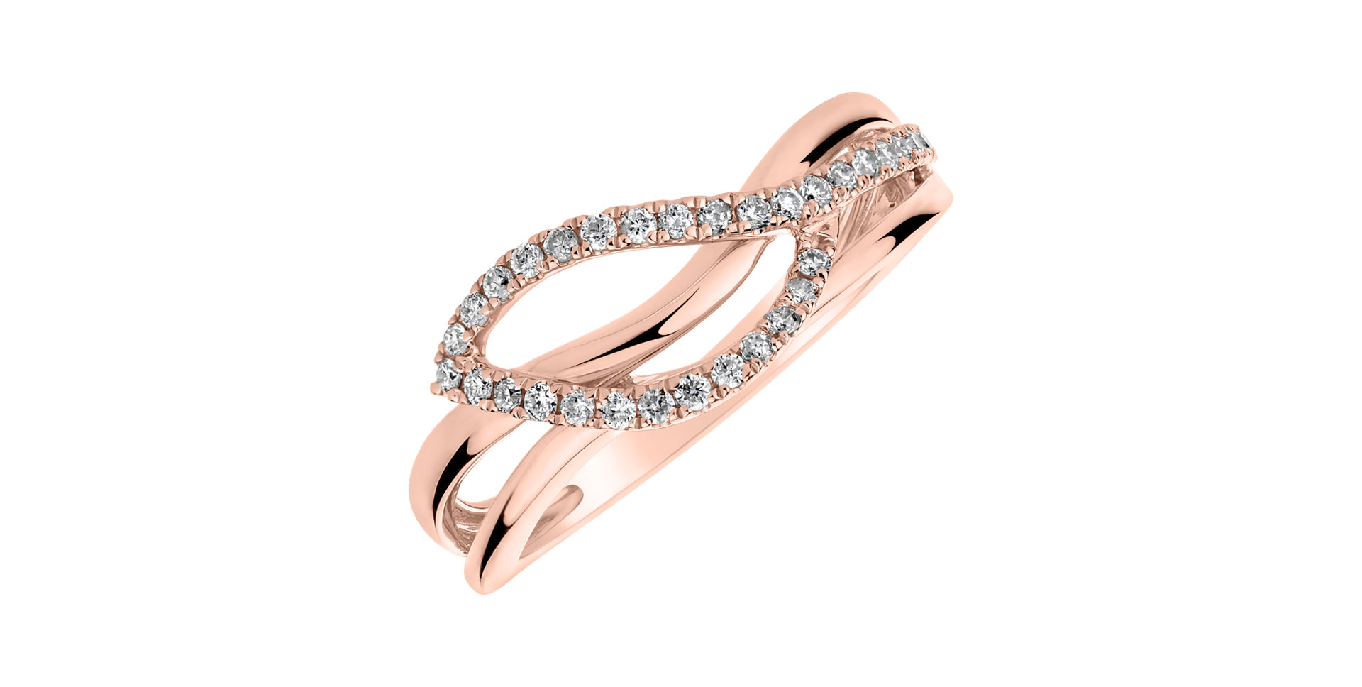Diamond ring Dazzling Leaf