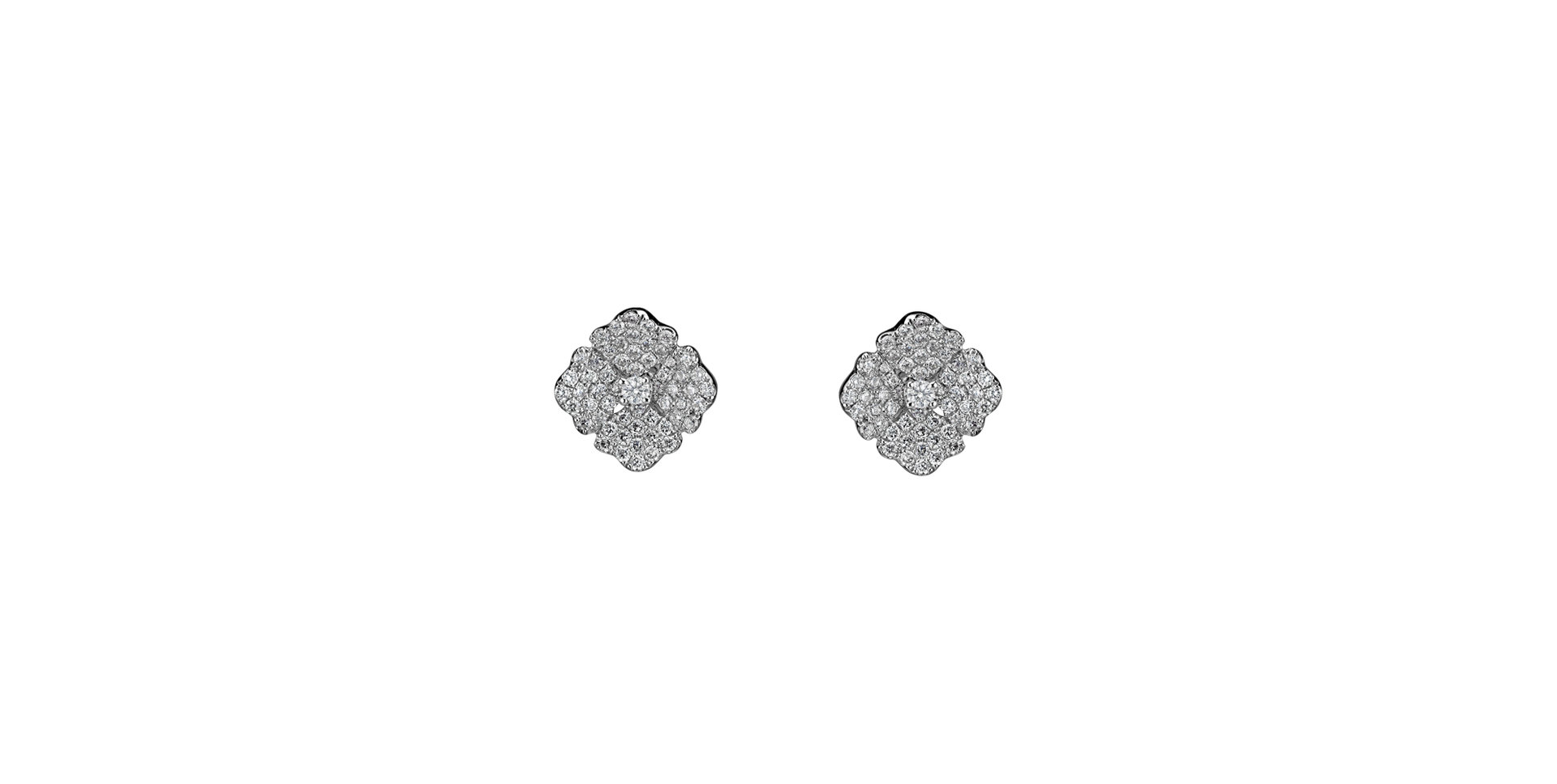 Diamond earrings Moon Flora