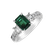 Diamond ring with Emerald King Poetic3