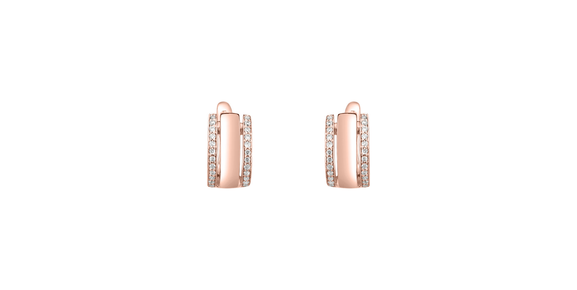Diamond earrings Amazing Symetry