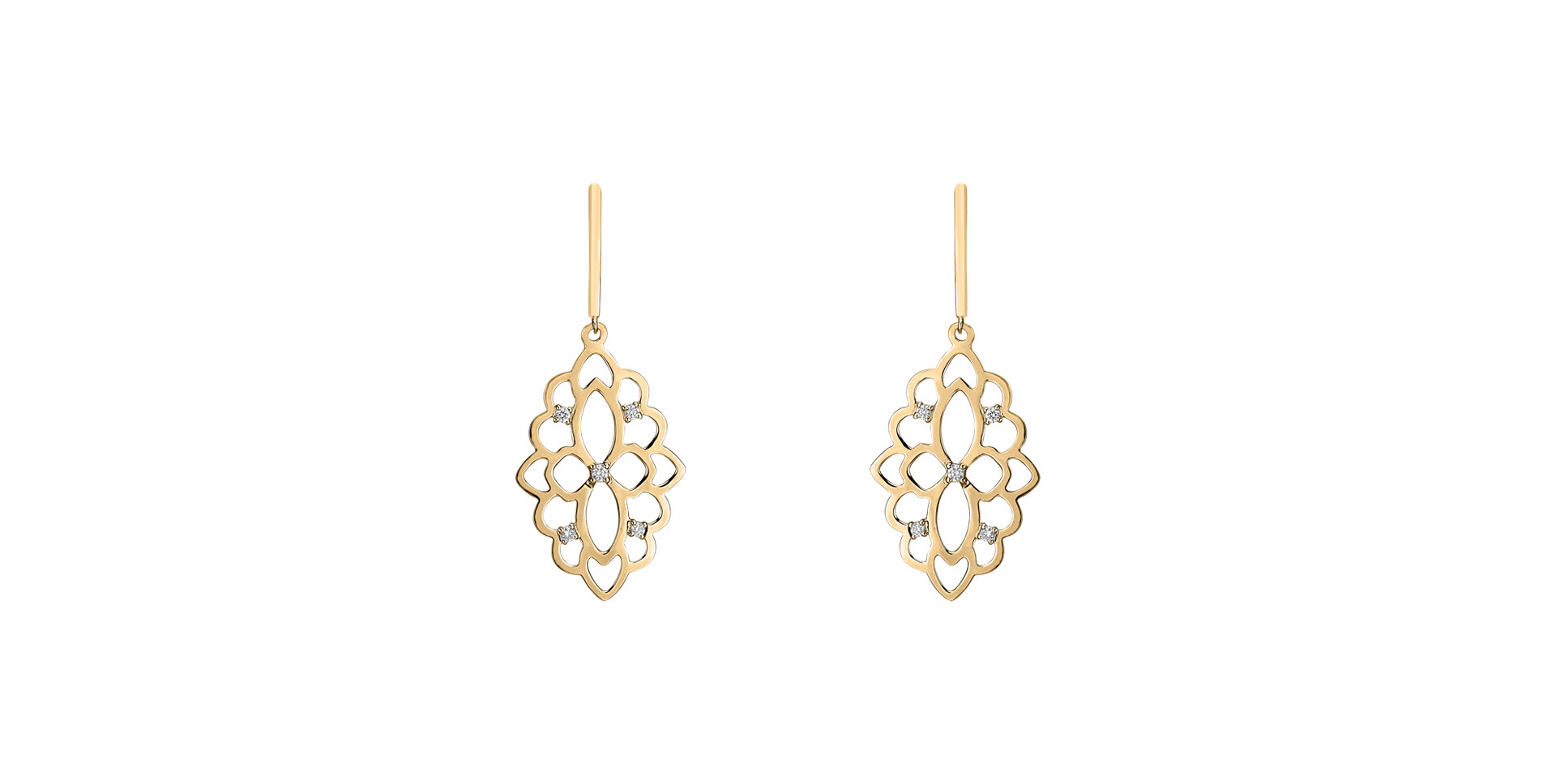 Diamond earrings Folk Heritage