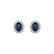 Diamond earrings with Sapphire Monarch Dream4