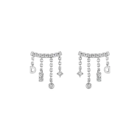 Diamond earrings Crystal Cascade